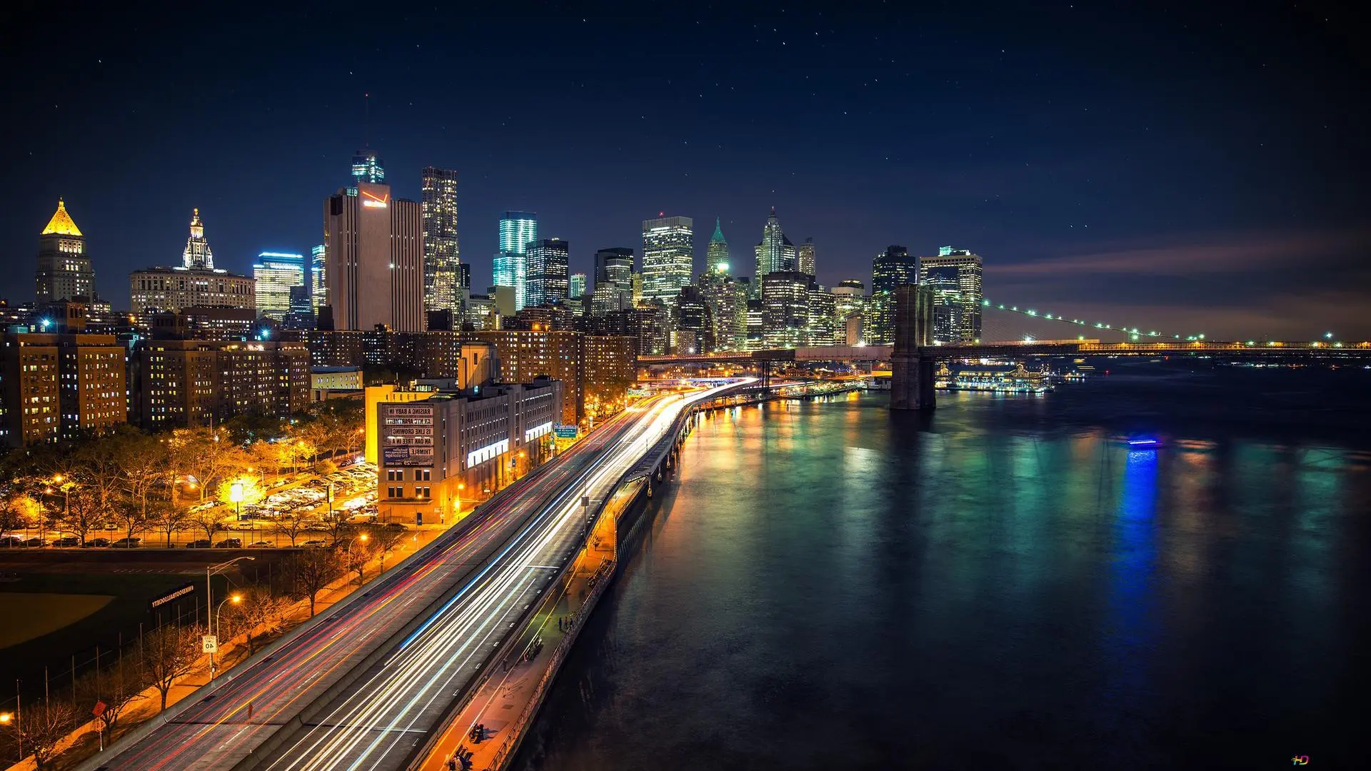 Skyline financiero de Manhattan